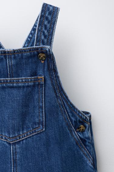 SALOPETTE EN DENIM - Bleu moyen de Zara - Image 2
