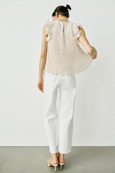 JEANS Z1975 STRAIGHT HIGH-WAIST - White by Zara - Image 5