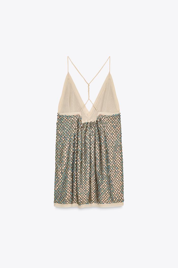 ZW COLLECTION LIMITED EDITION SEQUIN STRAP TOP