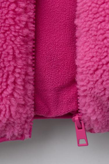 COLOR BLOCK FAUX SHEARLING JACKET WITH LABEL DETAIL - Various by Zara - Image 7