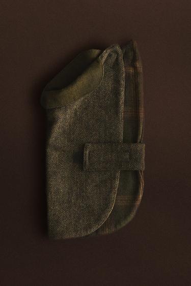 반려동물 울 코트 - Zara 초록