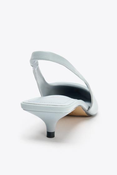 APPLIQUÉ SLINGBACK SHOES - Light Blue by Zara - Image 6