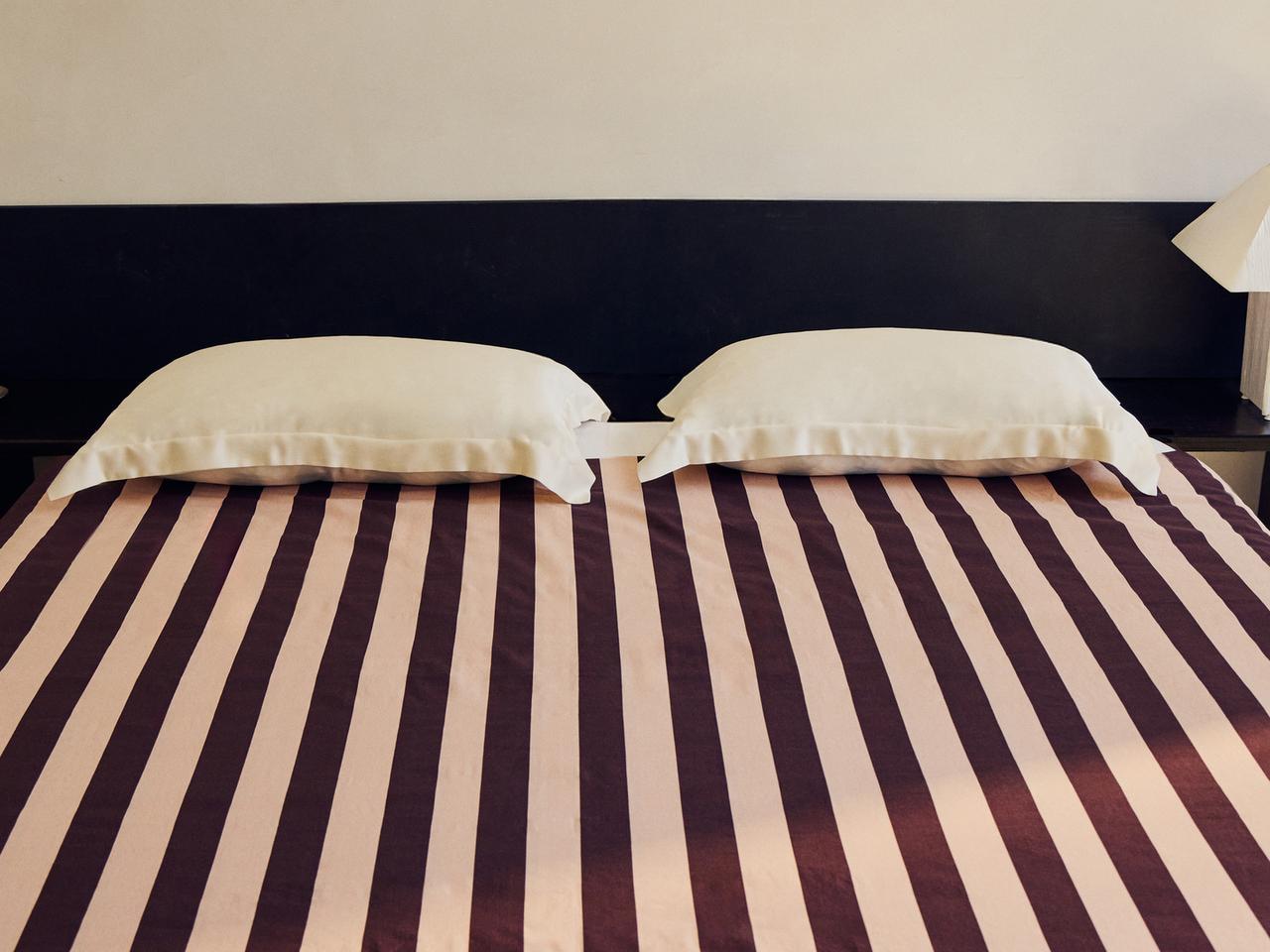 Faded Cotton Striped duvet cover — Pink