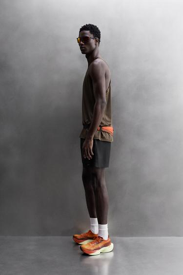 LIGHTWEIGHT RUNNING TANK TOP - Dark brown by Zara - Image 3