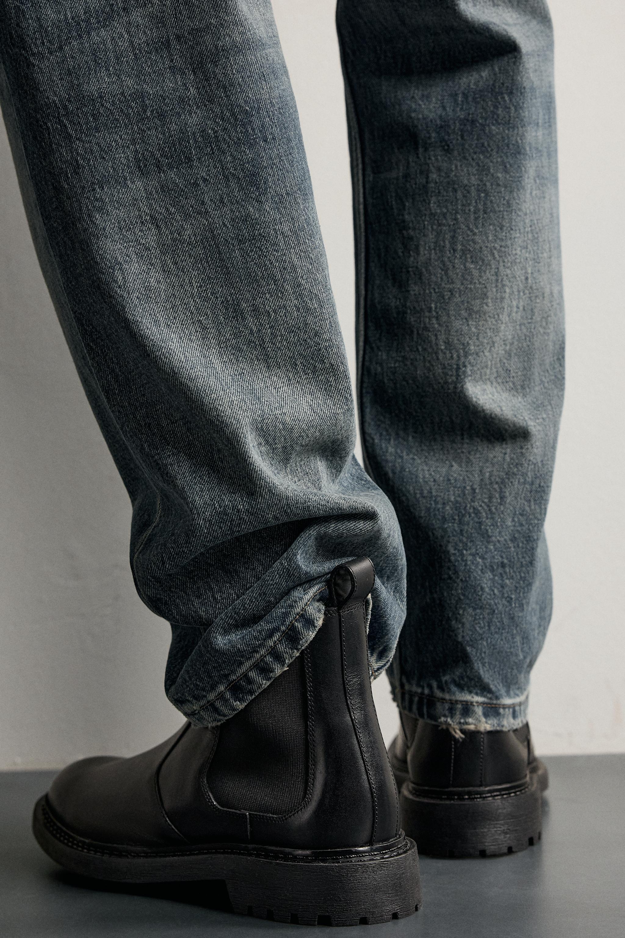 LEATHER LUG SOLE BOOTS