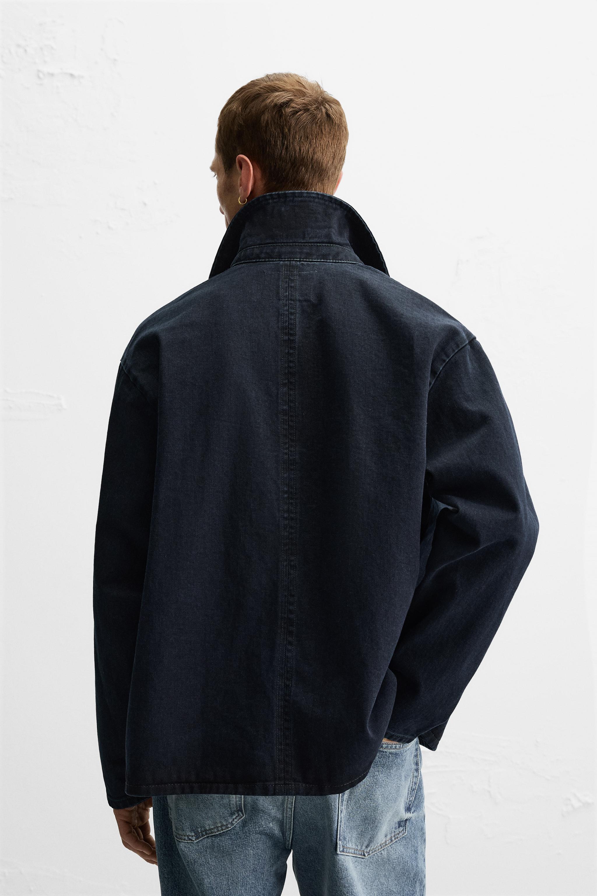 ZARA boxy fit デニムジャケット BOXY FIT DENIM JACKET - Dark navy | ZARA Australia