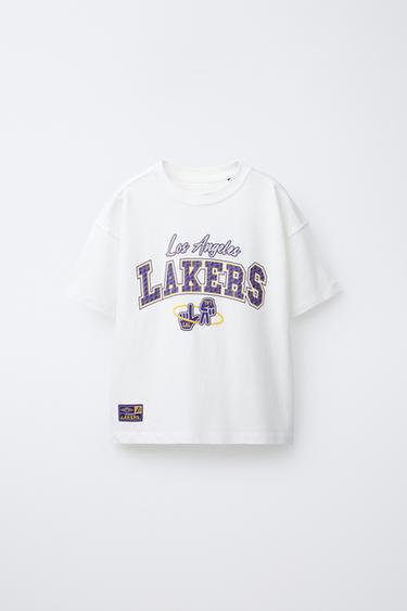 Zara LOS ANGELES LAKERS NBA PRINTED T-SHIRT - Oyster-white