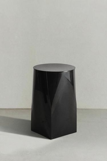 TABLE D'APPOINT ACIER INOXYDABLE - Noir de Zara