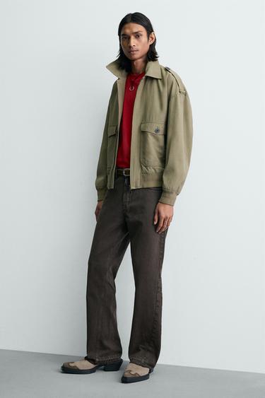 ZUECO PIEL - Gris de Zara - Imagen 0