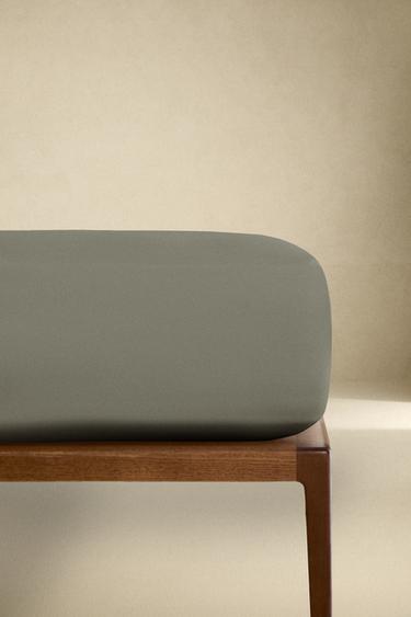 SÁBANA BAJERA SATÉN | 30 CM ALTO (300 HILOS) - Azul / Verde de Zara