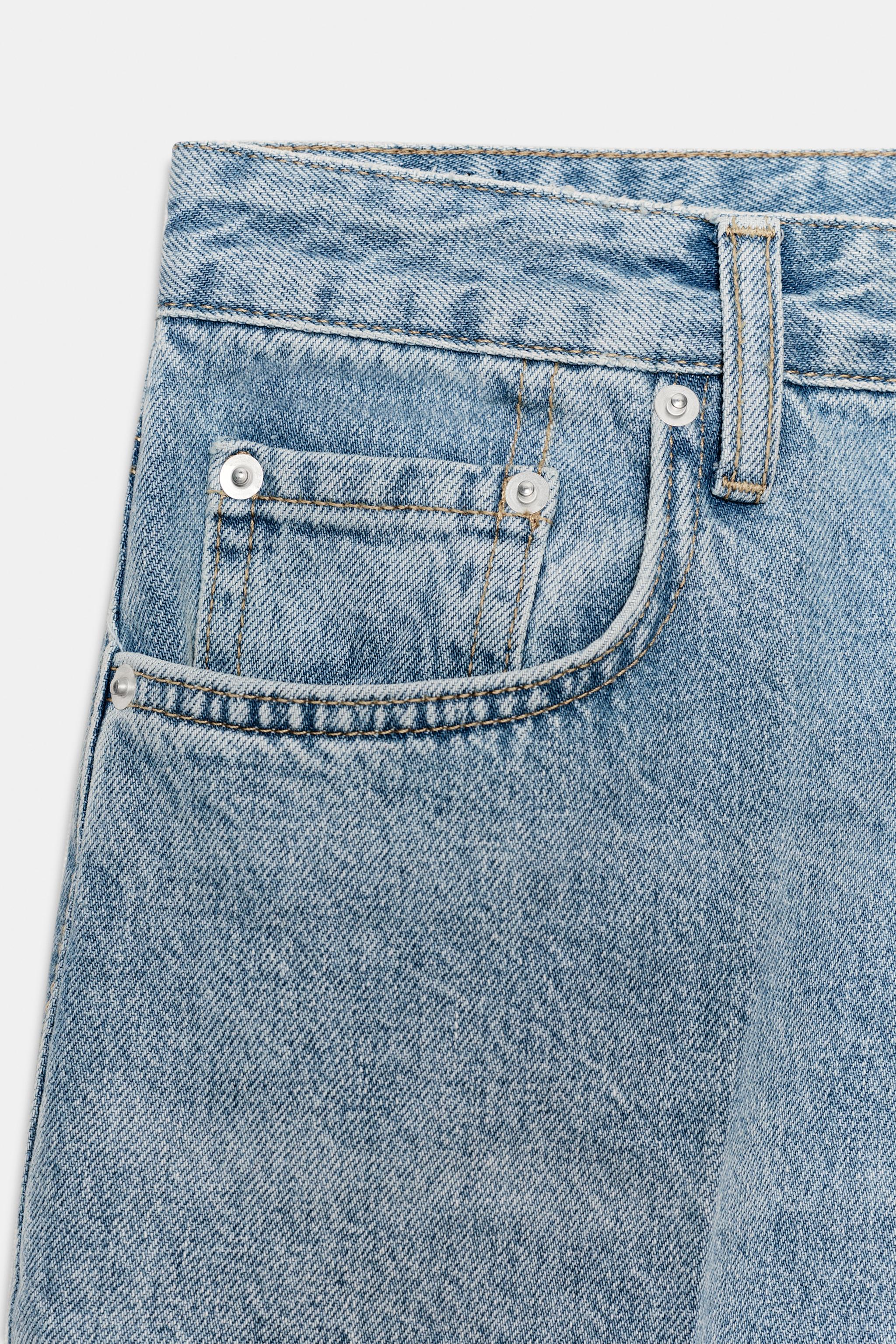 ZW COLLECTION LOW-RISE STRAIGHT LEG JEANS