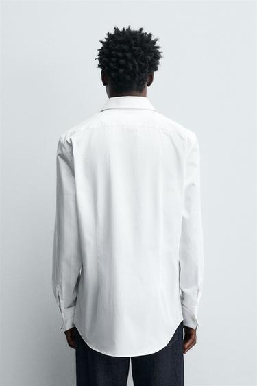TEXTURED SHIRT WITH CUFFLINKS - White by Zara - Image 2
