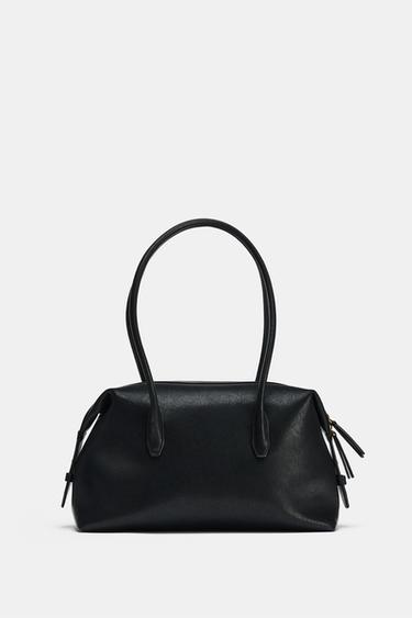 Zara 長型單肩包 - 黑色