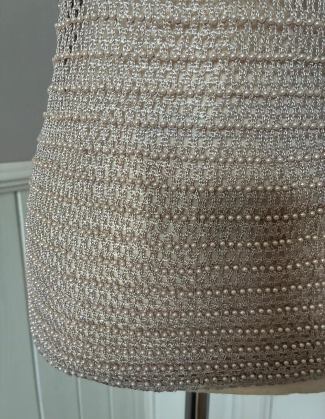 KNIT TOP WITH FAUX PEARLS - LIMITED EDITION - Image 9