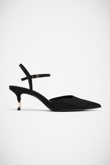 HEELED SLINGBACK SHOES - Black by Zara