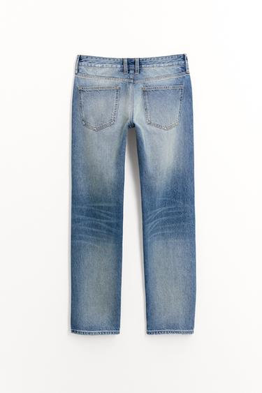 JEAN COLLECTION ZW DROIT À TAILLE MI-HAUTE - Bleu de Zara - Image 8