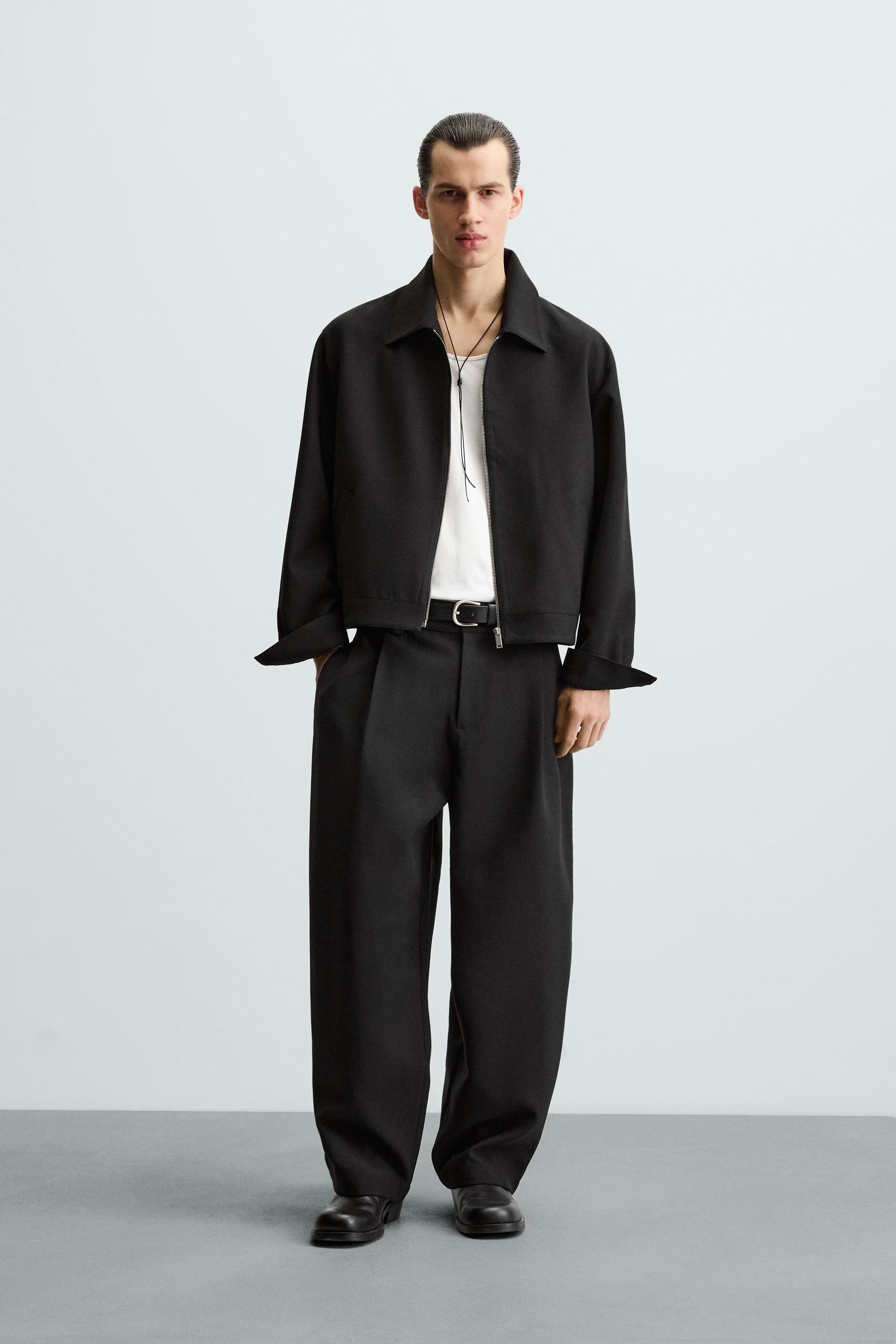 CROPPED FIT JACKET - Black | ZARA Australia