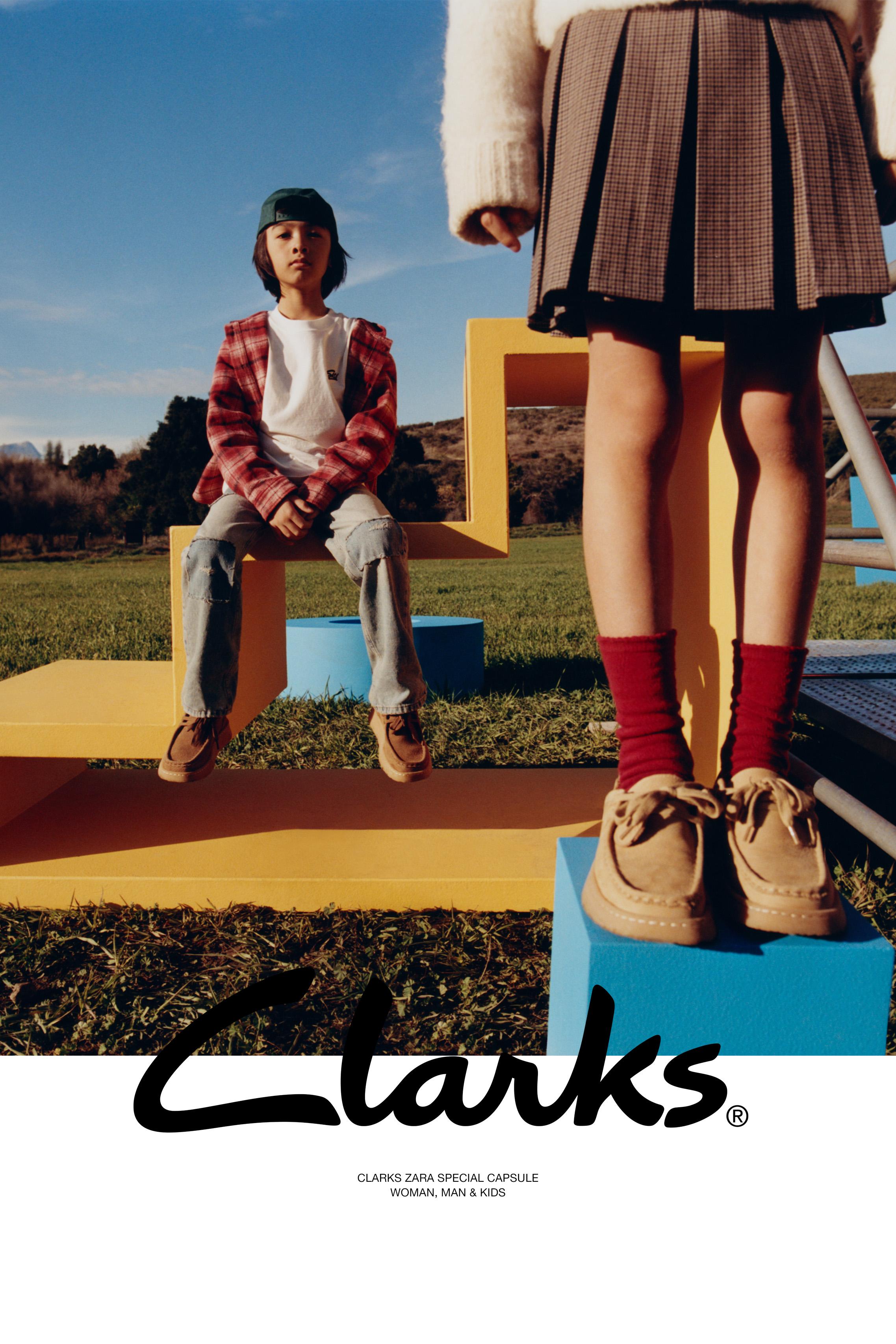 CLARKS® x ZARA LEATHER SHOES - Navy Blue