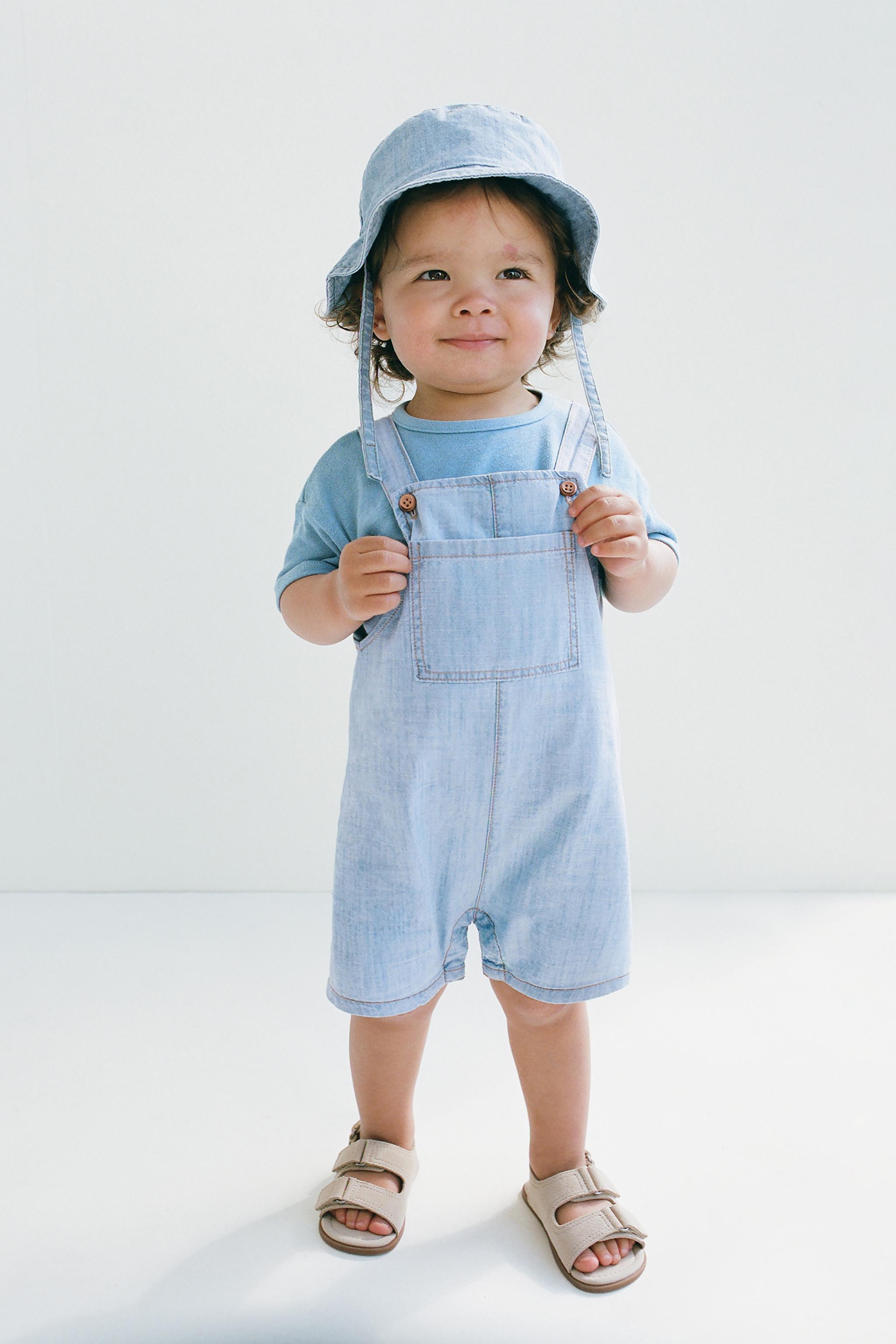 Mini rodini Denim&Dungaree gap Zara 色々 SHORT DENIM DUNGAREES - Blue | ZARA New Zealand