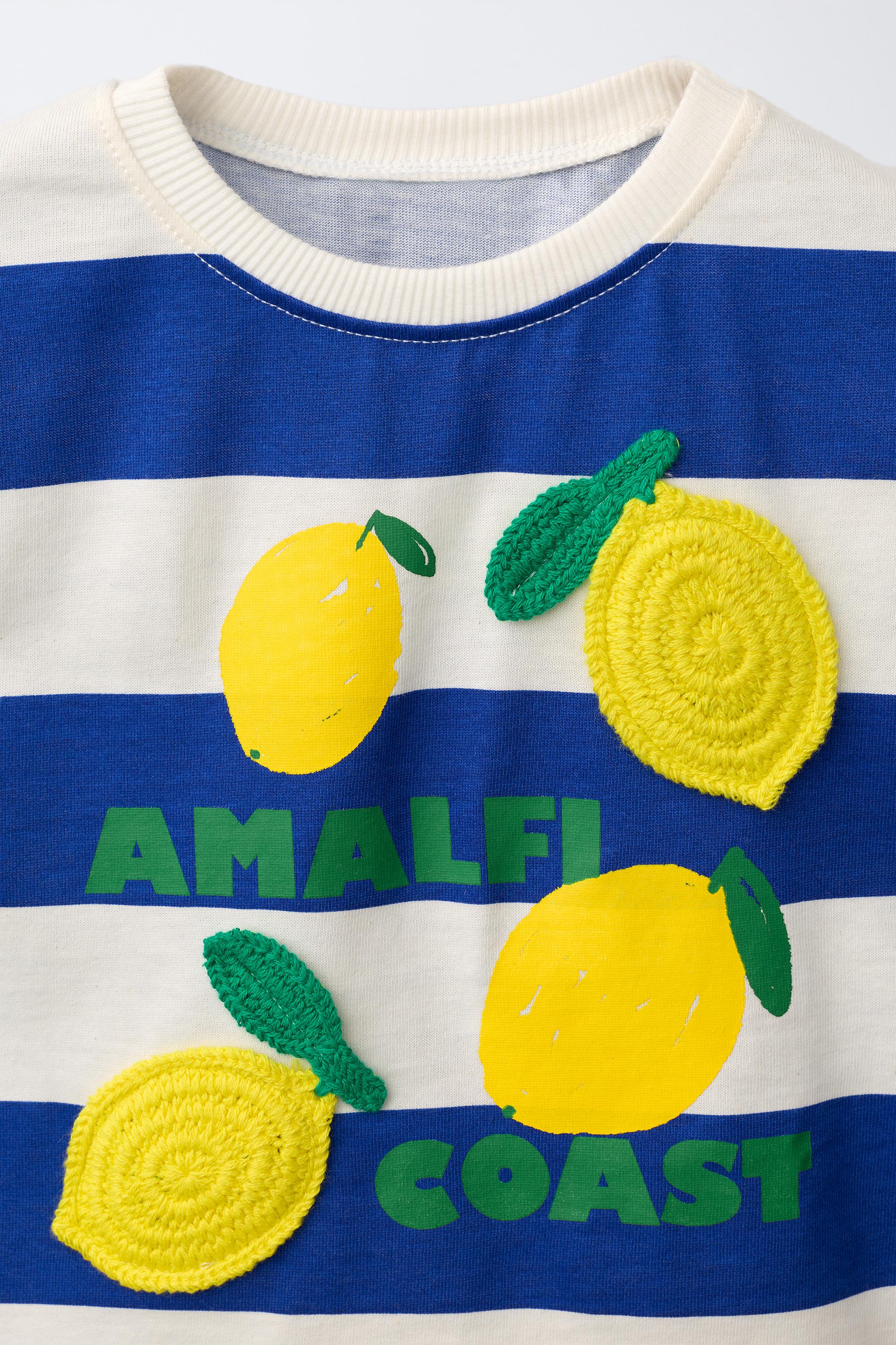 STRIPED FRUIT PATCH T-SHIRT