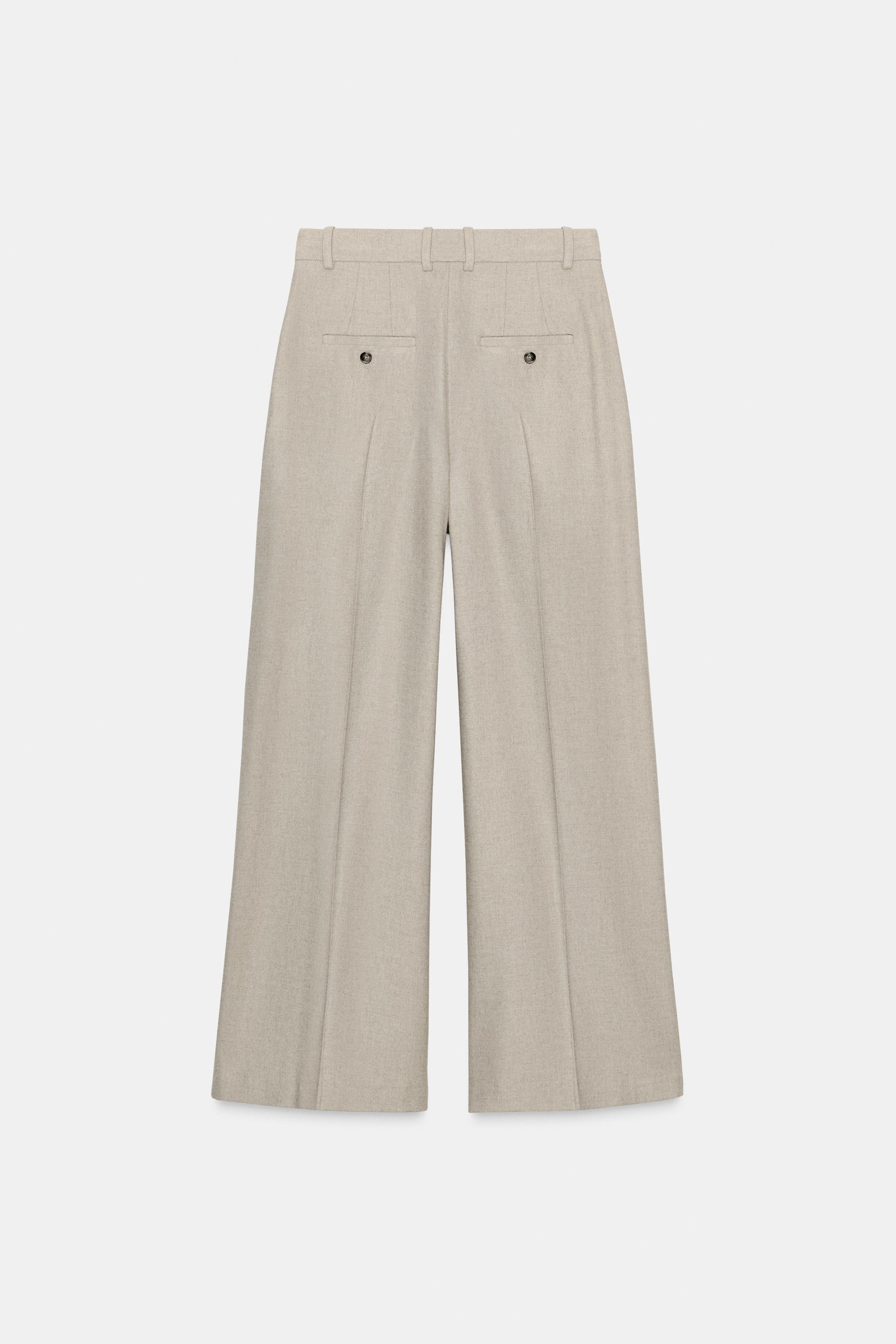 PLEATED WOOL PANTS ZW COLLECTION