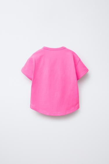 T-SHIRT UNI - Rose de Zara - Image 2