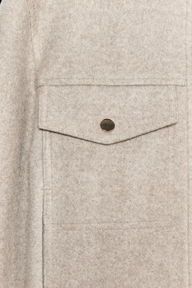 Zara SOFT ZIP JACKET - Beige