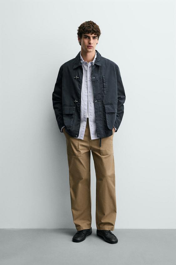 RELAXED FIT PARKA WITH FIREMAN CLASP