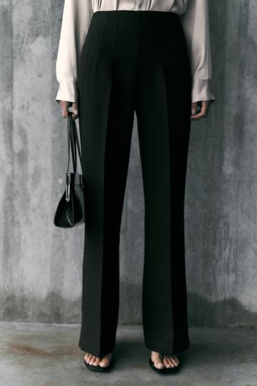 HIGH-WAIST TROUSERS - Black by Zara