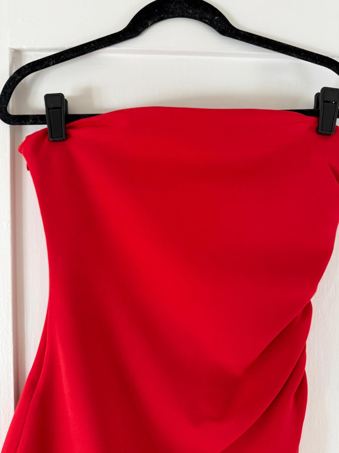RUCHED STRAPLESS DRESS - Image 3
