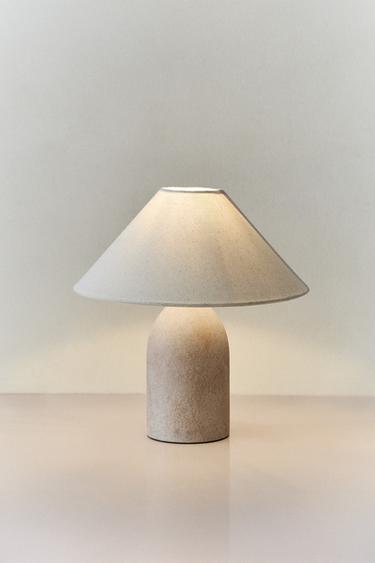 CERAMIC MINI TABLE LAMP - Ecru by Zara