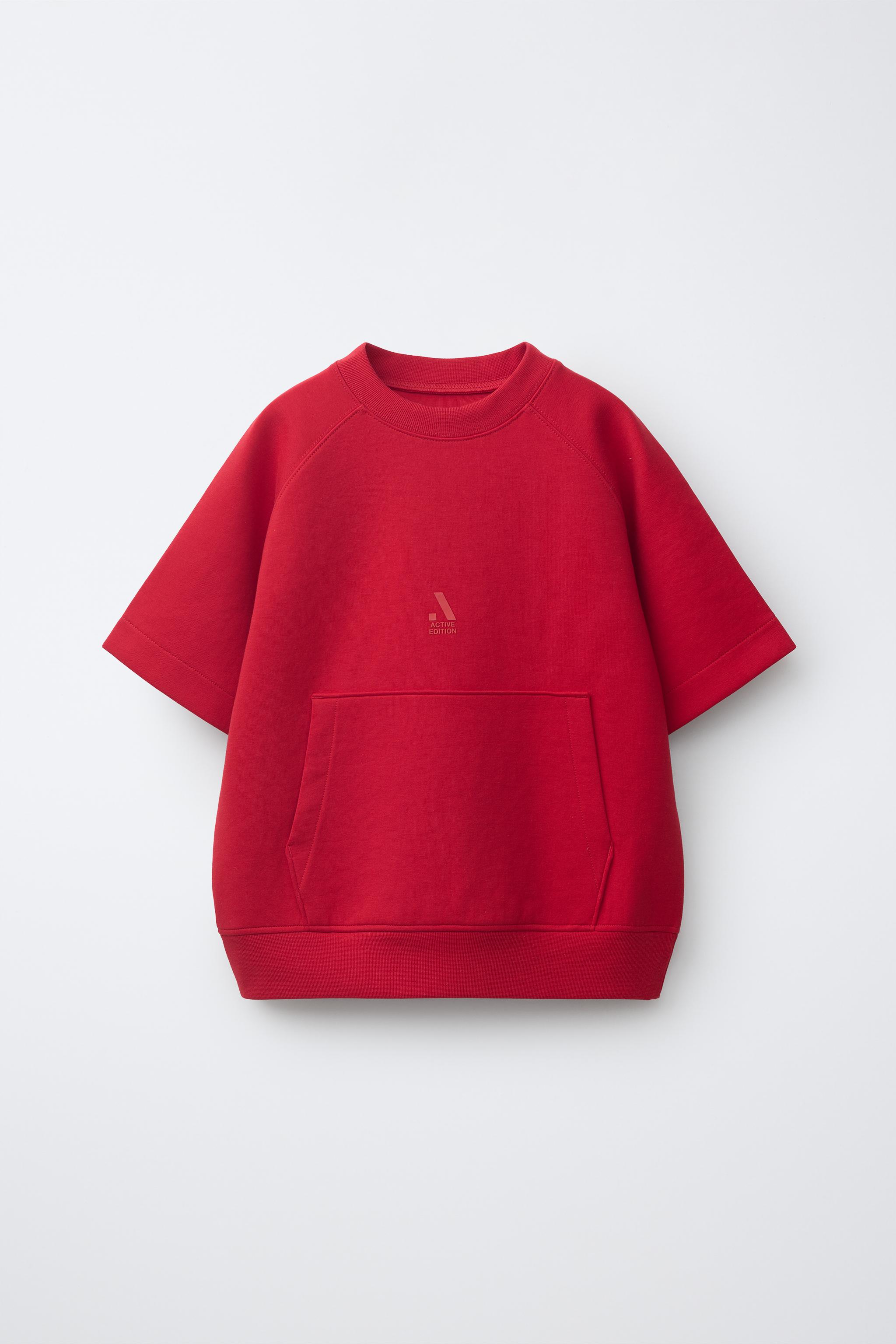 Детские худи Zara INTERLOCK SPORTY LOGO SWEATSHIRT — фото 2