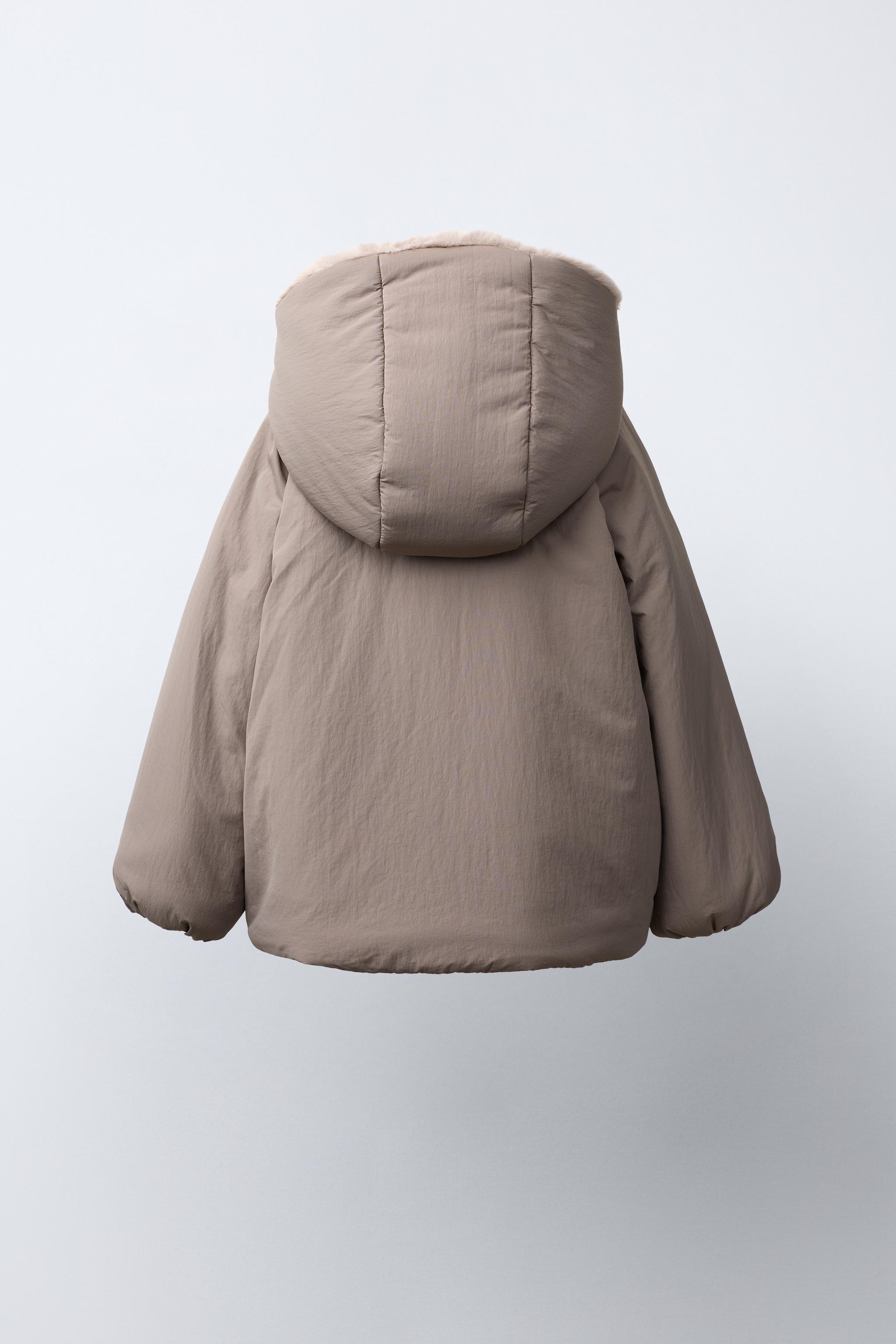 WATER-REPELLENT FAUX-FUR COAT