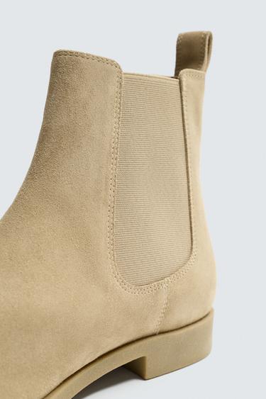 LEATHER CHELSEA BOOTS - Sand Brown by Zara - Image 6
