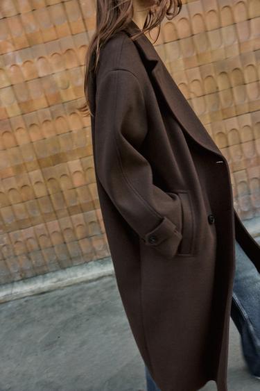MANTEAU OVERSIZE SOFT - Marron de Zara - Image 2