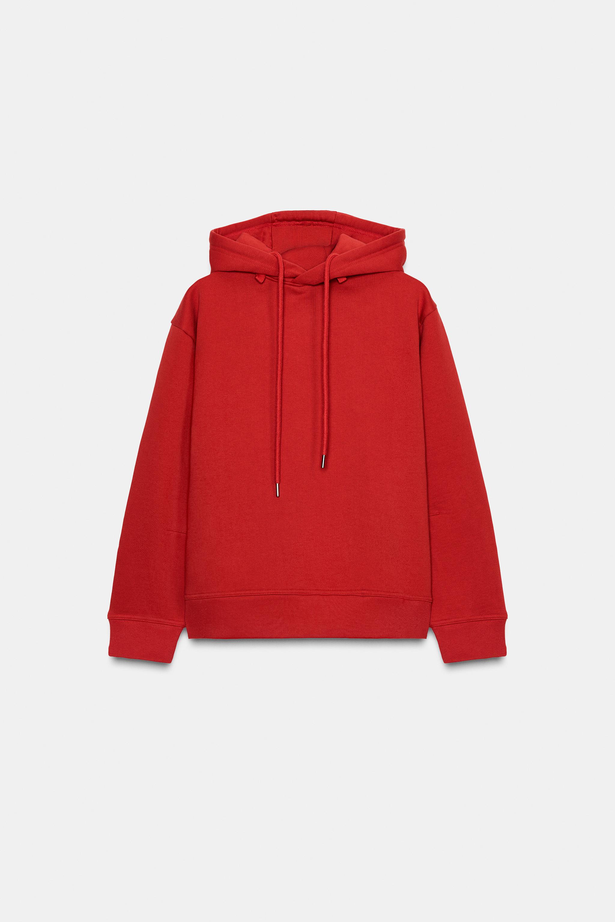 Cappuccio Pullover Rosso Zara Cappuccio Felpa Bimba Zara Cappuccio