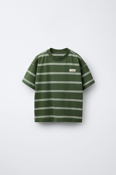 تيشرت مخطط BENSIMON ® X ZARA - أخضر الخاص بـ Zara