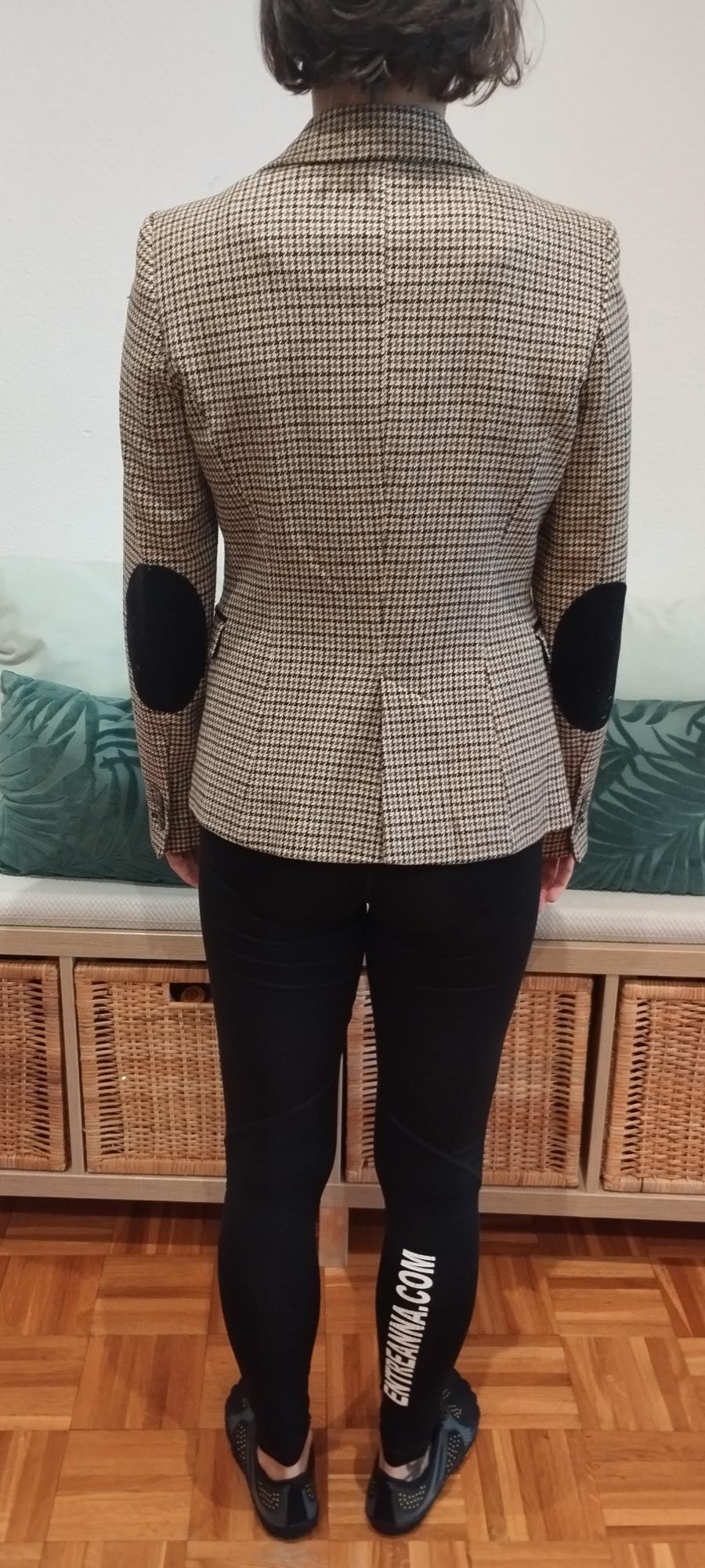WOOL BLAZER WITH ELBOW PATCHES - Image 4
