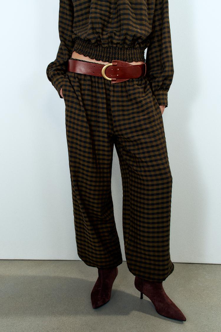 PANTALÓN BOMBACHO CUADROS
