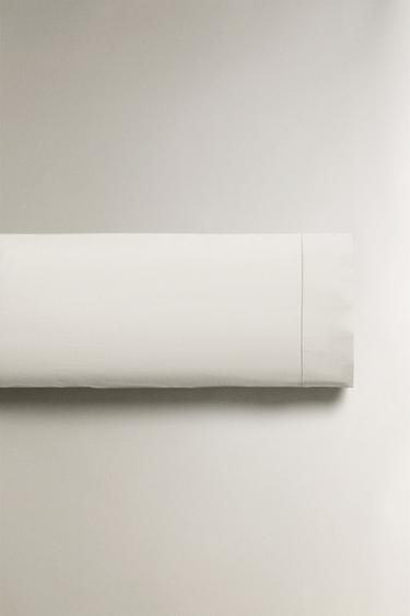PERCALE PILLOWCASE (300 THREAD COUNT) - White by Zara - Image 4