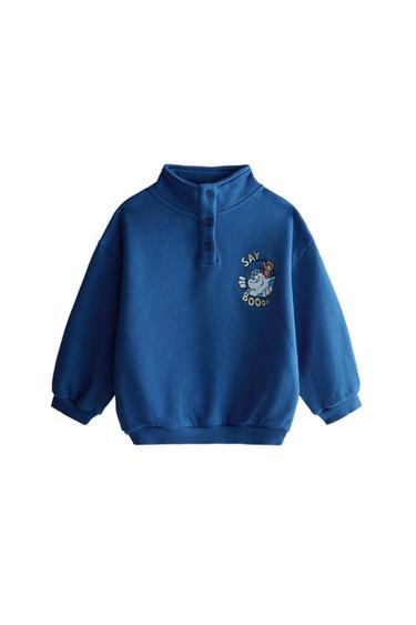 KIDS’ MONSTERS, INC. ©DISNEY/PIXAR PLUSH SWEATSHIRT - Navy blue by Zara