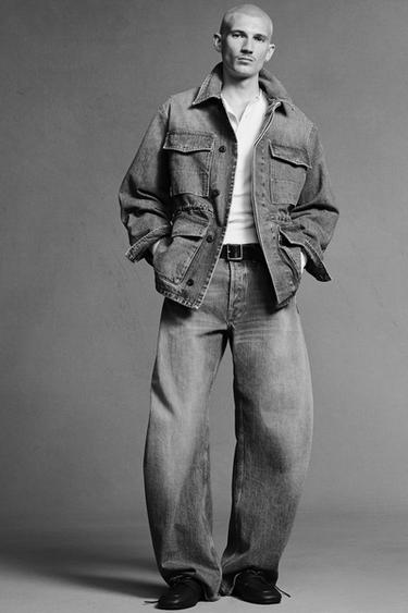 ДЖИНСЫ BARREL FIT - LIMITED EDITION — ГОЛУБОЙ от Zara