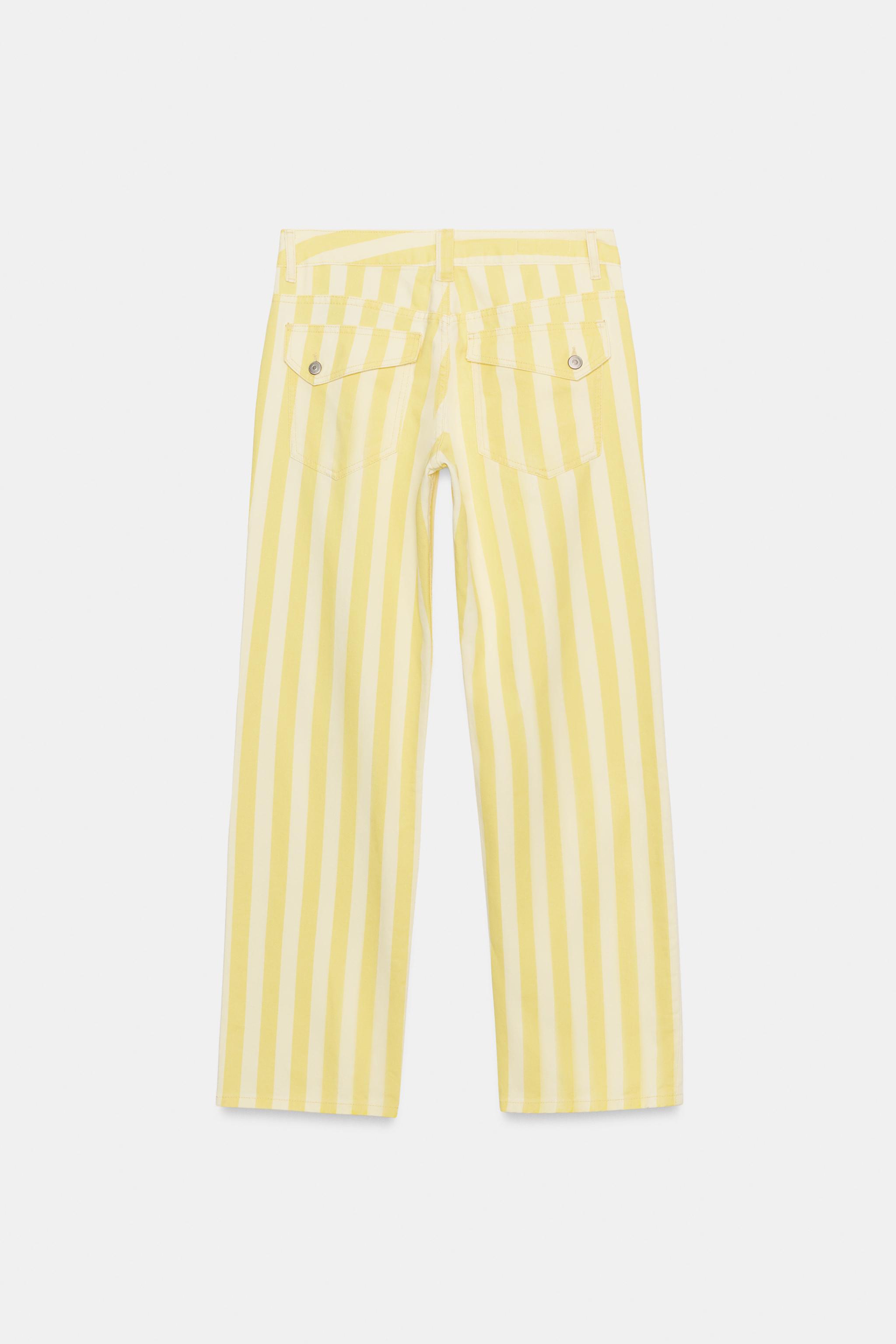 TRF STRAIGHT FIT STRIPED JEANS
