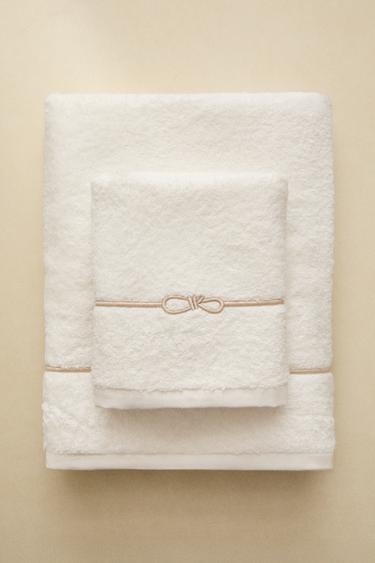 EMBROIDERED BOW BATH TOWEL - Golden by Zara - Image 5