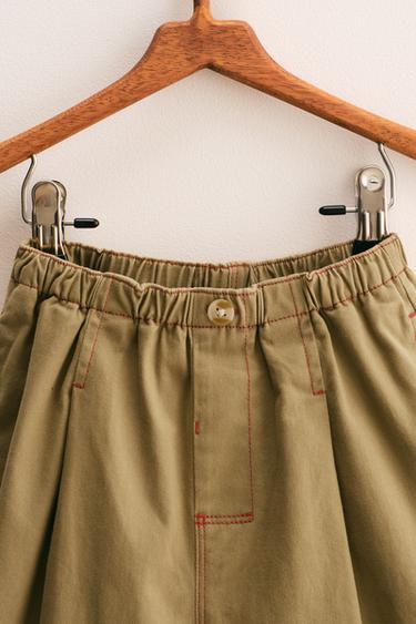 ZARA TIMELESS - CONTRAST SOFT TOUCH BAGGY TROUSERS - Light camel by Zara - Image 2
