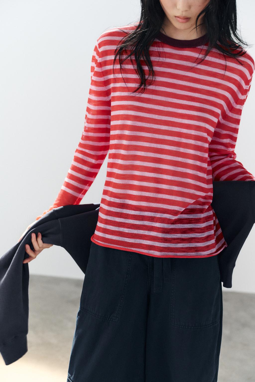 STRIPED KNIT JUMPER