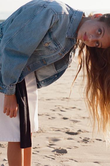 CAZADORA DENIM - Azul de Zara