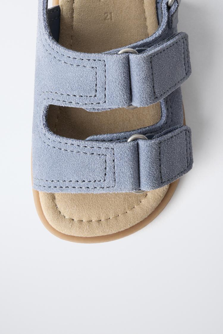 Sandalias de cuero de doble correa estilo barefoot 6