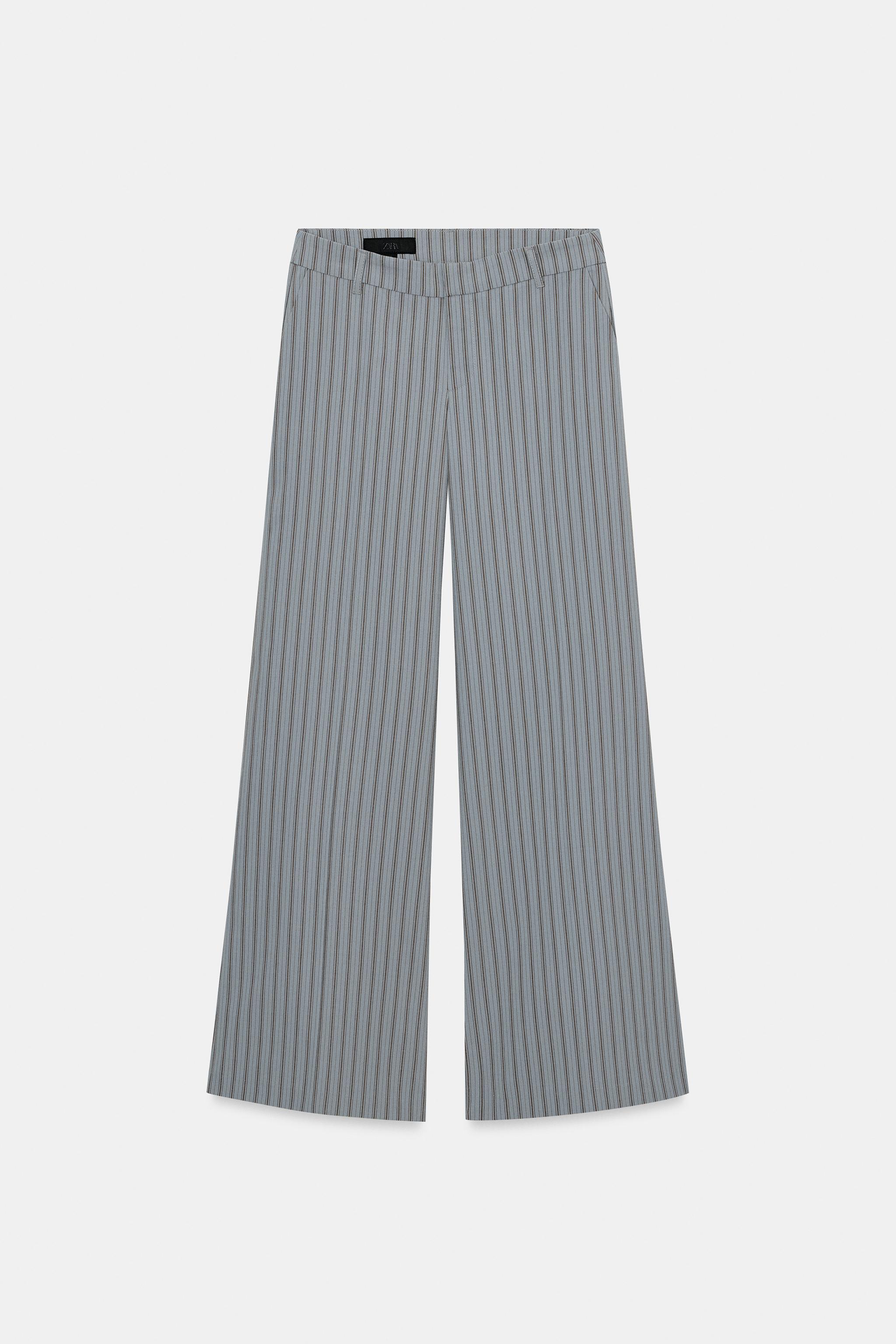 İNCE ÇİZGİLİ ÇAN PAÇA PANTOLON - Görsel 5