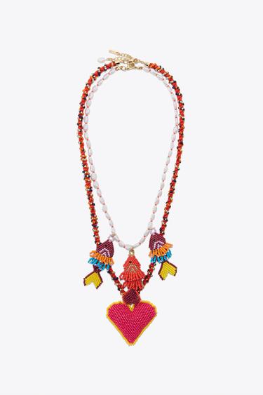 PACK COLLARES PECES CORAZÓN - Multicolor de Zara